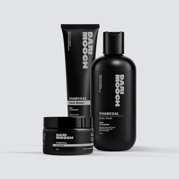 Charcoal Facewash + Charcoal Body Wash + Charcoal Toothpowder