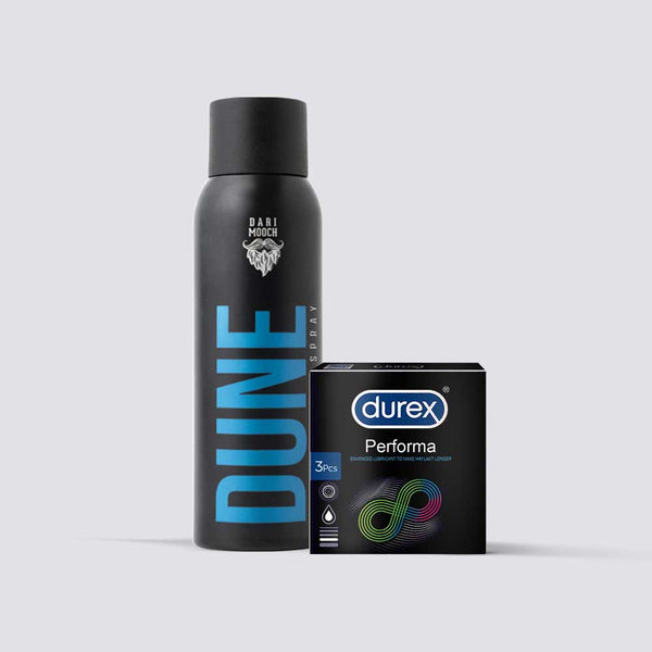 Dune - Perfumed Body Spray + Durex Extended Pleasure 3s + FREE SHAMPOO