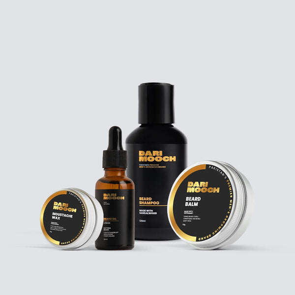 Gold Complete Beard Grooming Kit