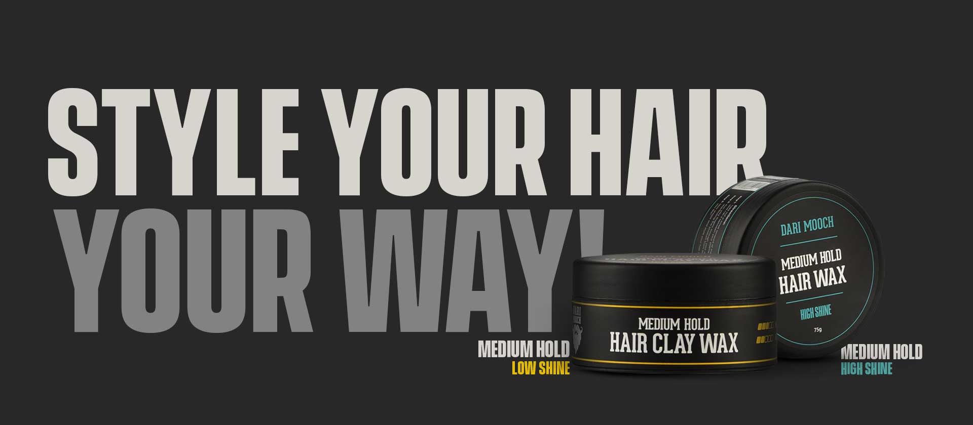 Hair Clay Wax + Hair Wax Dari Mooch