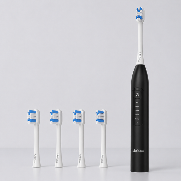 H2ofloss Sonic Sweep Electric-Toothbrush BT-02-Black